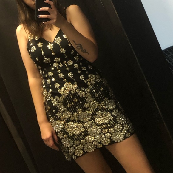 Soiéblu sparkling short dress. - Picture 1 of 3